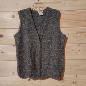 Vintage St John’s Bay Sweater Vest Zip-Up Women's Size XL 23x26 Made In The USA